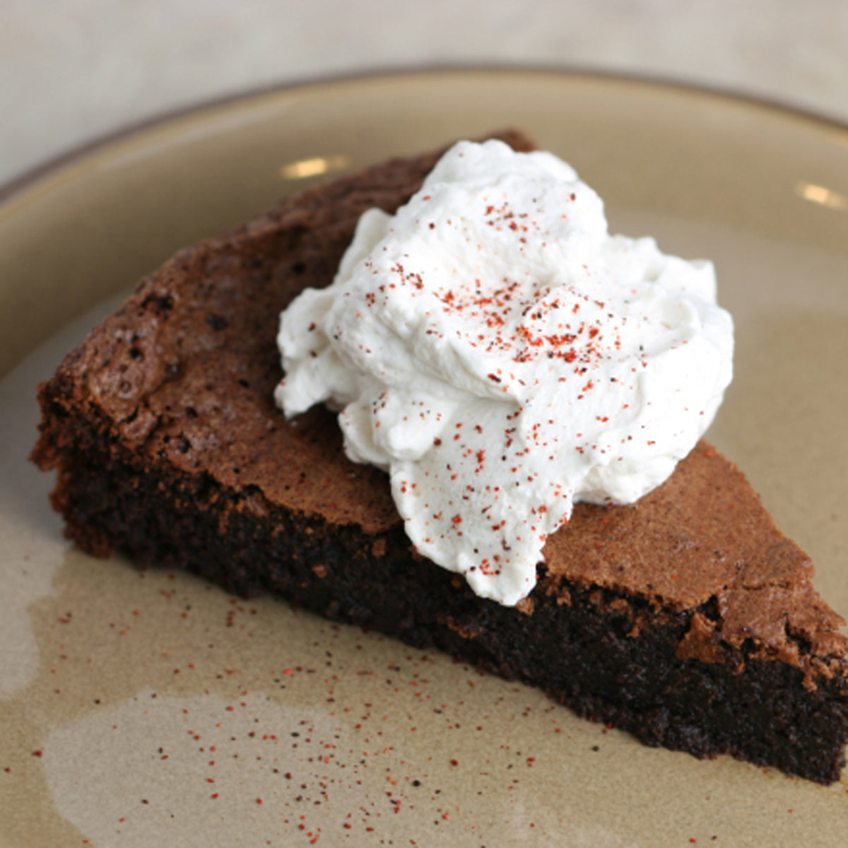 Flourless Ancho Chile Chocolate Cake